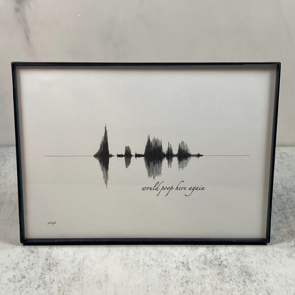 Would Poop Here Again Soundwave Wall Art - Premade - Picture 1 of 4